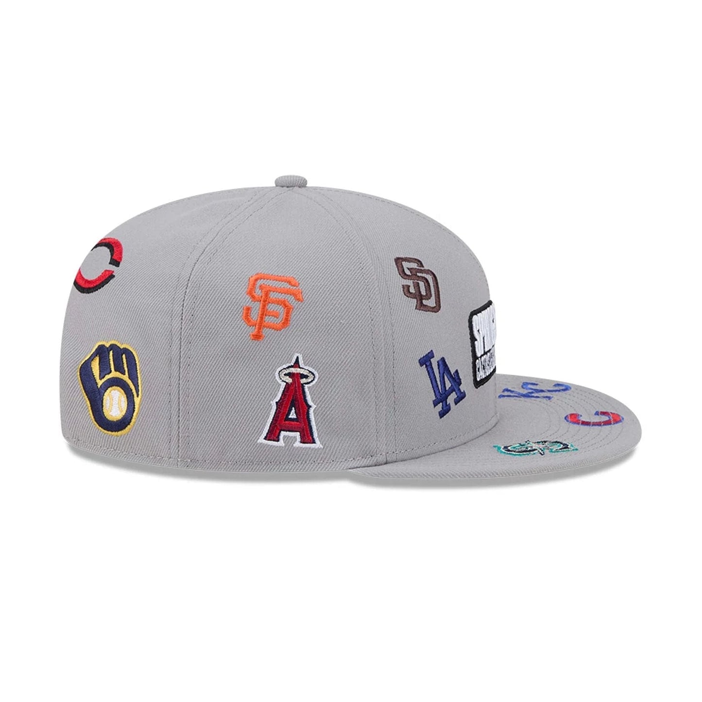 Pictured is this MLB Scattered Cactus League Logo 9FIFTY Snapback cap in grey. 5