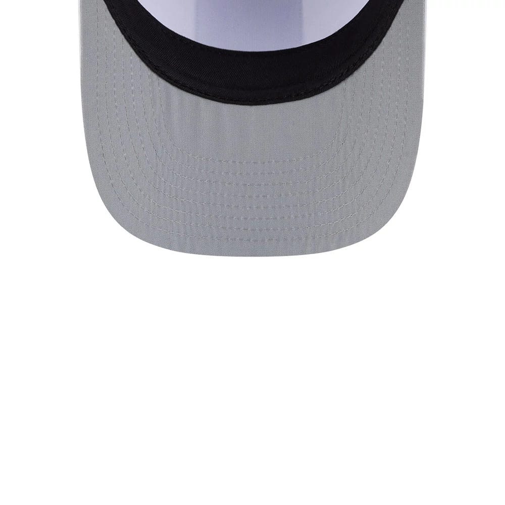 Pictured is this MLB Lines LA Dodgers 9FIFTY A-Frame Snapback cap in dark blue. 2