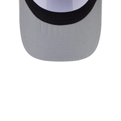 Pictured is this MLB Lines LA Dodgers 9FIFTY A-Frame Snapback cap in dark blue. 2