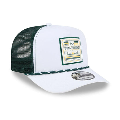 Pictured is this MLB Lines Athletics 9FIFTY A-Frame Snapback cap in dark green. 4