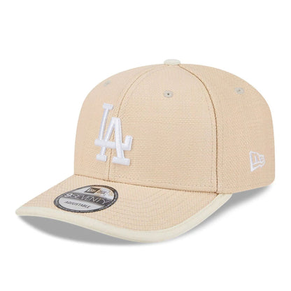 Pictured is this MLB Wicker LA Dodgers 9SEVENTY Stretch Snap cap in Cream. 4