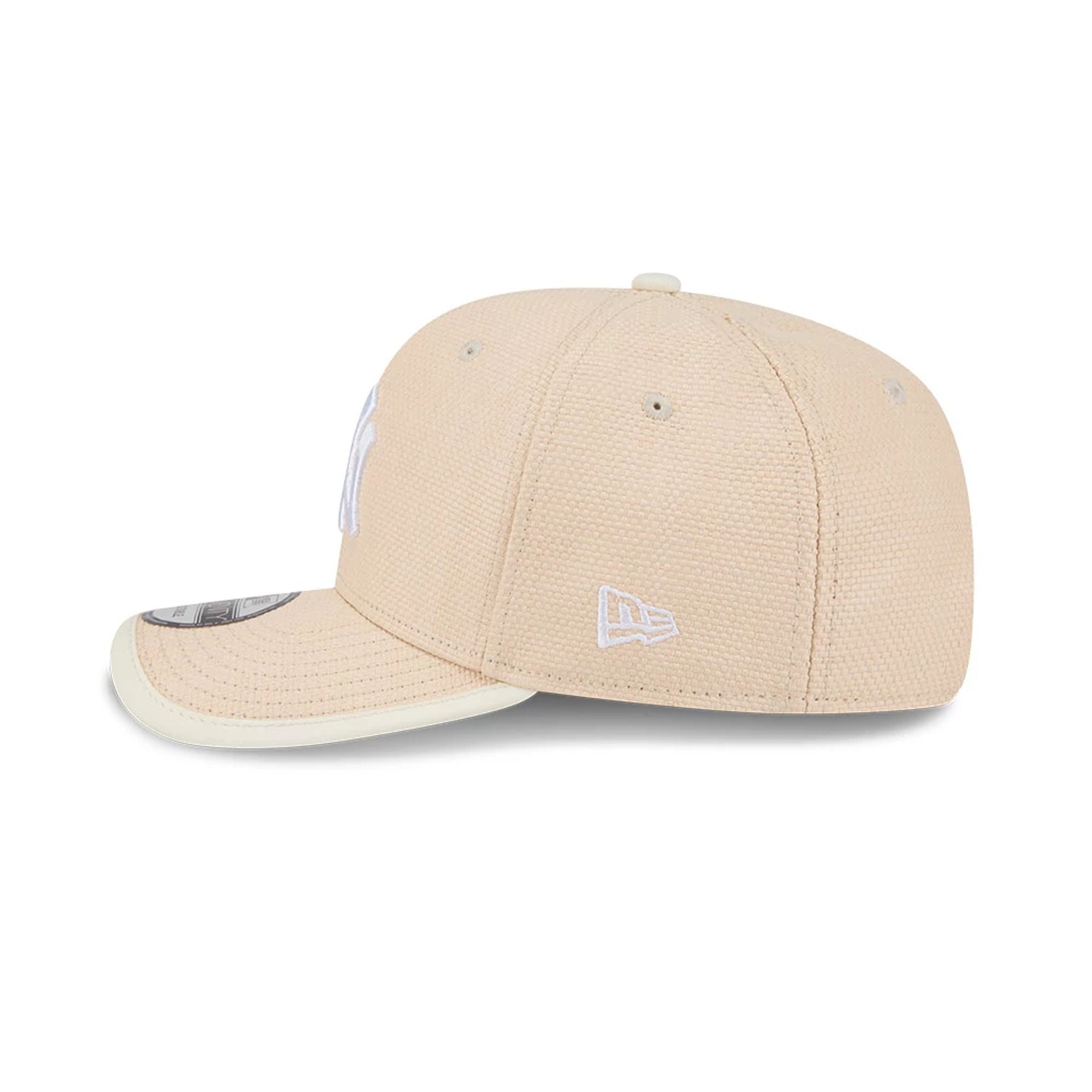 Pictured is this MLB Wicker New York Yankees 9SEVENTY Stretch Snap cap in Cream. 6