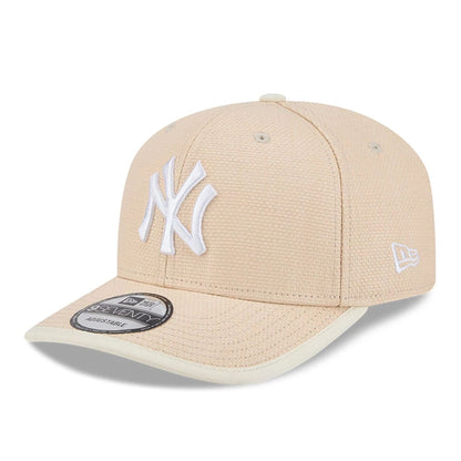 Pictured is this MLB Wicker New York Yankees 9SEVENTY Stretch Snap cap in Cream. 4