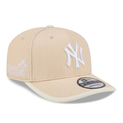 Pictured is this MLB Wicker New York Yankees 9SEVENTY Stretch Snap cap in Cream. 1