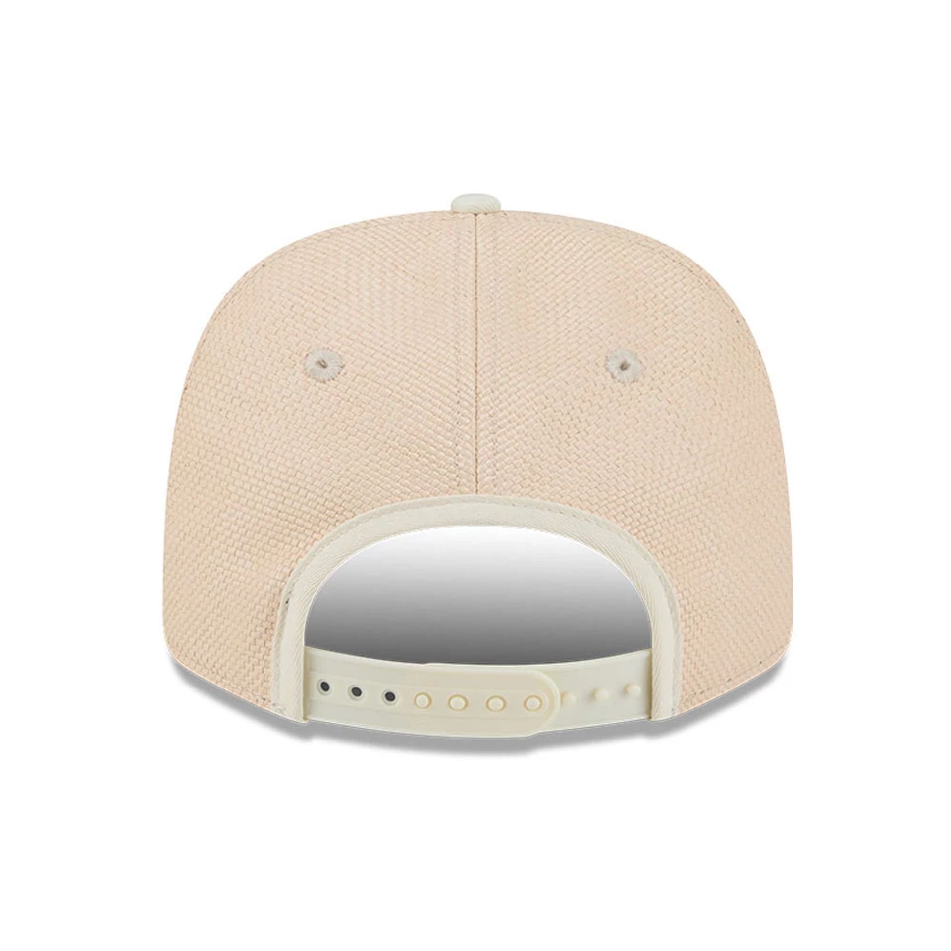 Pictured is this MLB Wicker New York Yankees 9SEVENTY Stretch Snap cap in Cream. 7