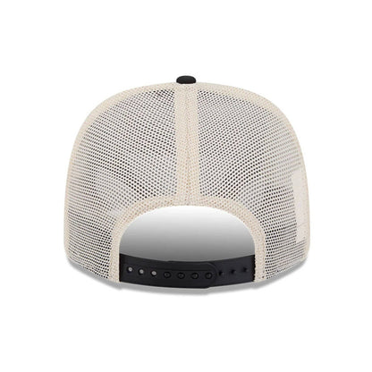 Pictured is this MLB Patch Chicago White Sox 9SEVENTY Stretch Snap cap in black. 7