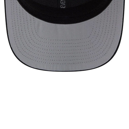 Pictured is this MLB Patch Chicago White Sox 9SEVENTY Stretch Snap cap in black. 2