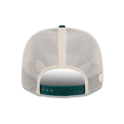 Pictured is this MLB Patch Athletics 9SEVENTY Stretch Snap cap in dark green. 7