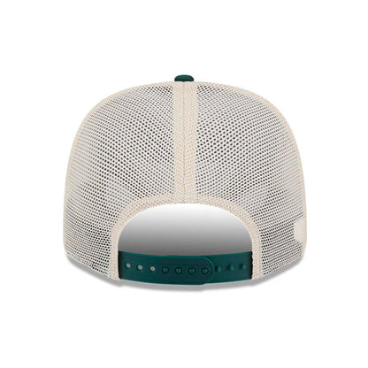 Pictured is this MLB Patch Athletics 9SEVENTY Stretch Snap cap in dark green. 7