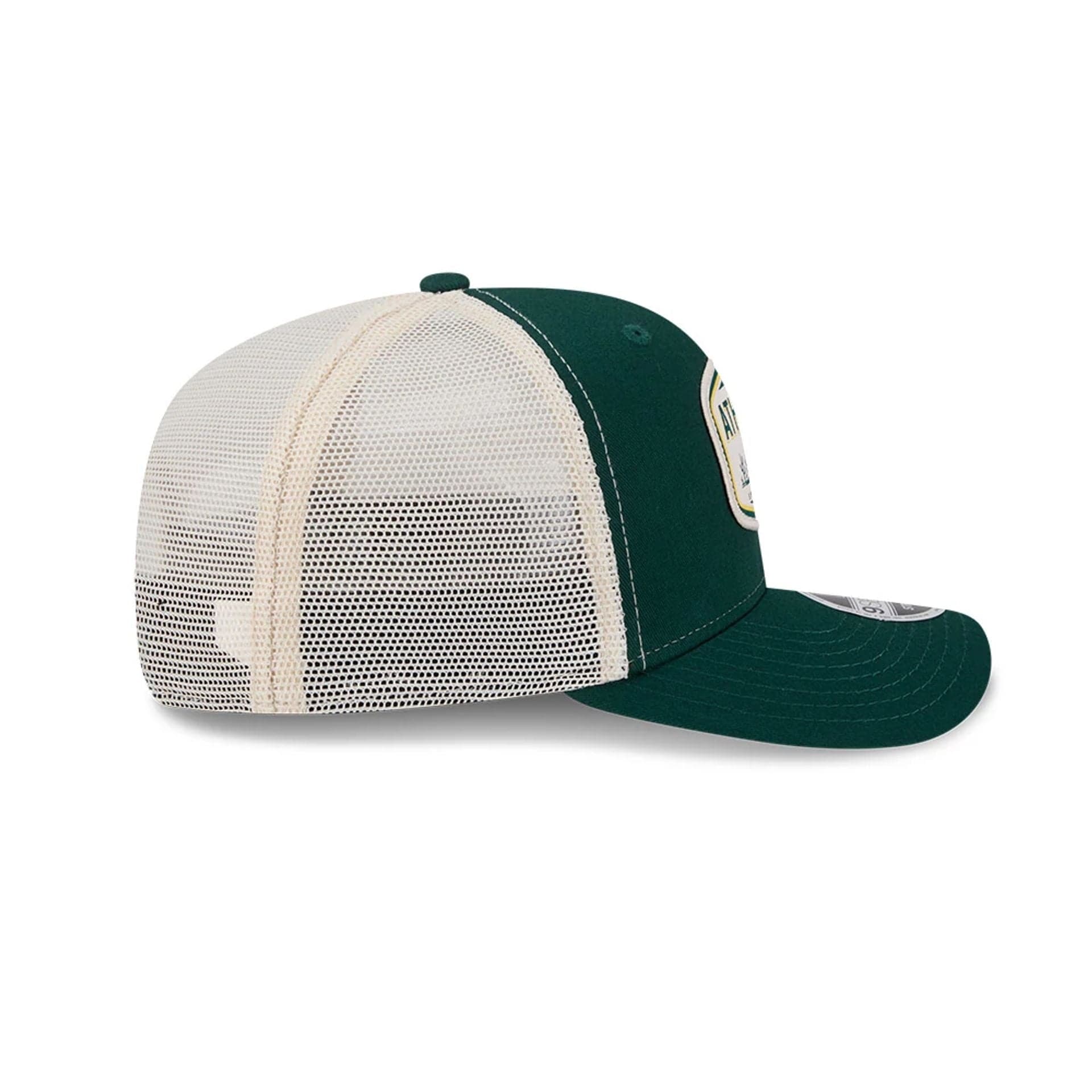 Pictured is this MLB Patch Athletics 9SEVENTY Stretch Snap cap in dark green. 6