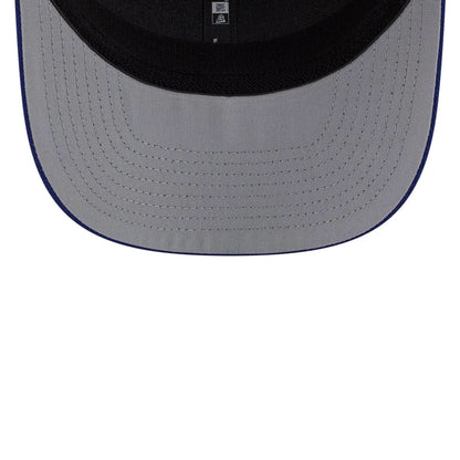 Pictured is this MLB Patch LA Dodgers 9SEVENTY Stretch Snap cap in dark blue. 2