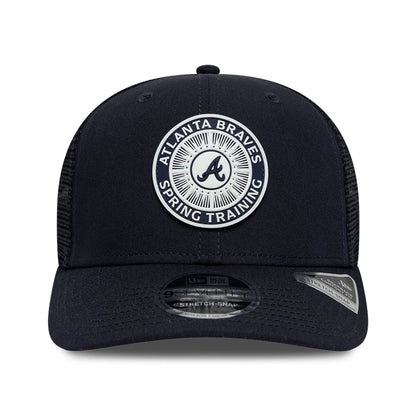 Pictured is this MLB Circles Atlanta Braves 9SEVENTY Stretch Snap cap in navy. 3