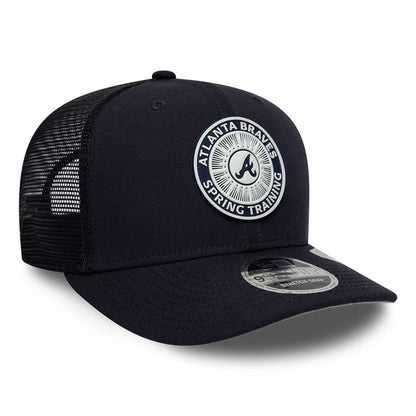 Pictured is this MLB Circles Atlanta Braves 9SEVENTY Stretch Snap cap in navy. 4