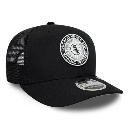 Pictured is this MLB Circles Chicago White Sox 9SEVENTY Stretch Snap cap in black. 4
