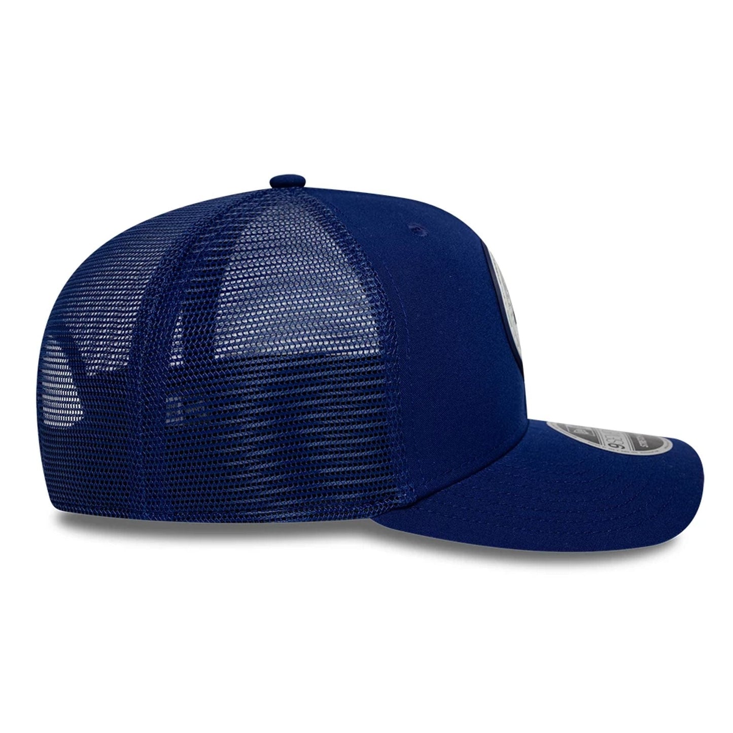 Pictured is this MLB Circles LA Dodgers 9SEVENTY Stretch Snap cap in dark blue. 7