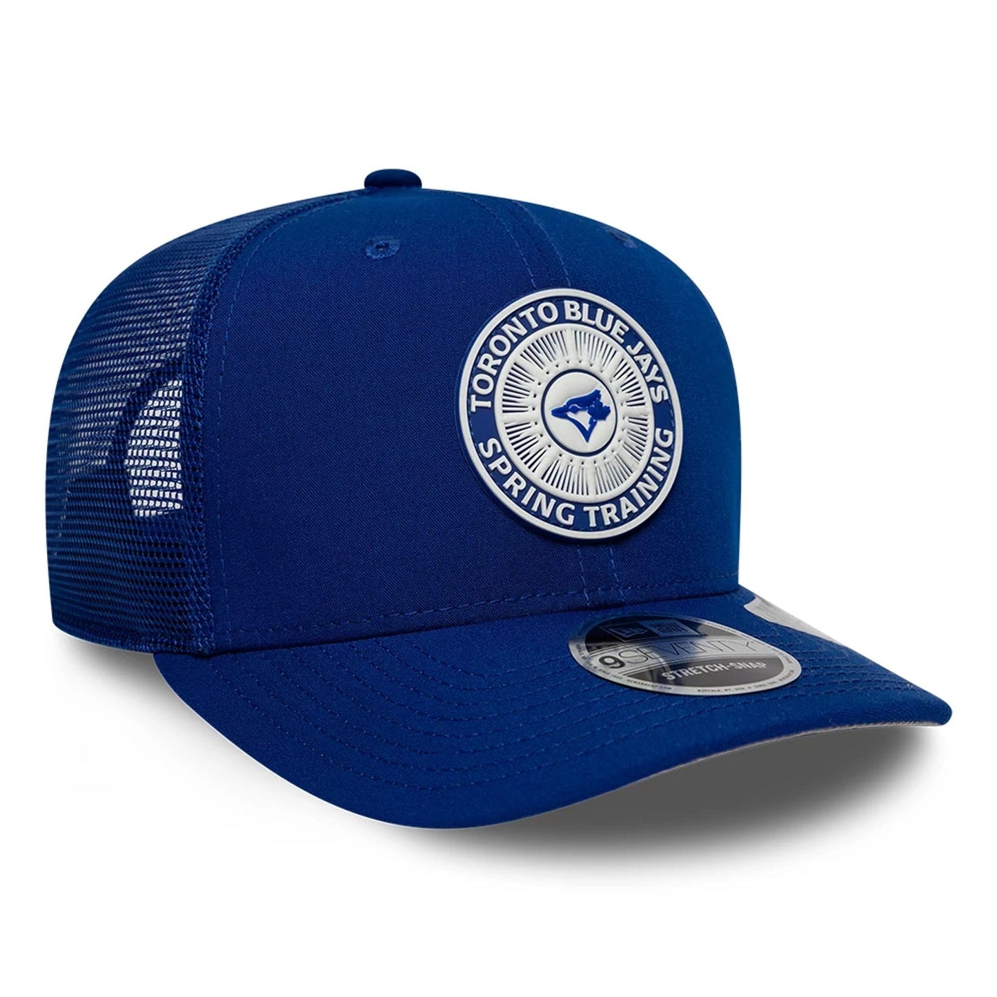 Pictured is this MLB Circles Toronto Blue Jays 9SEVENTY Stretch Snap cap in blue. 4