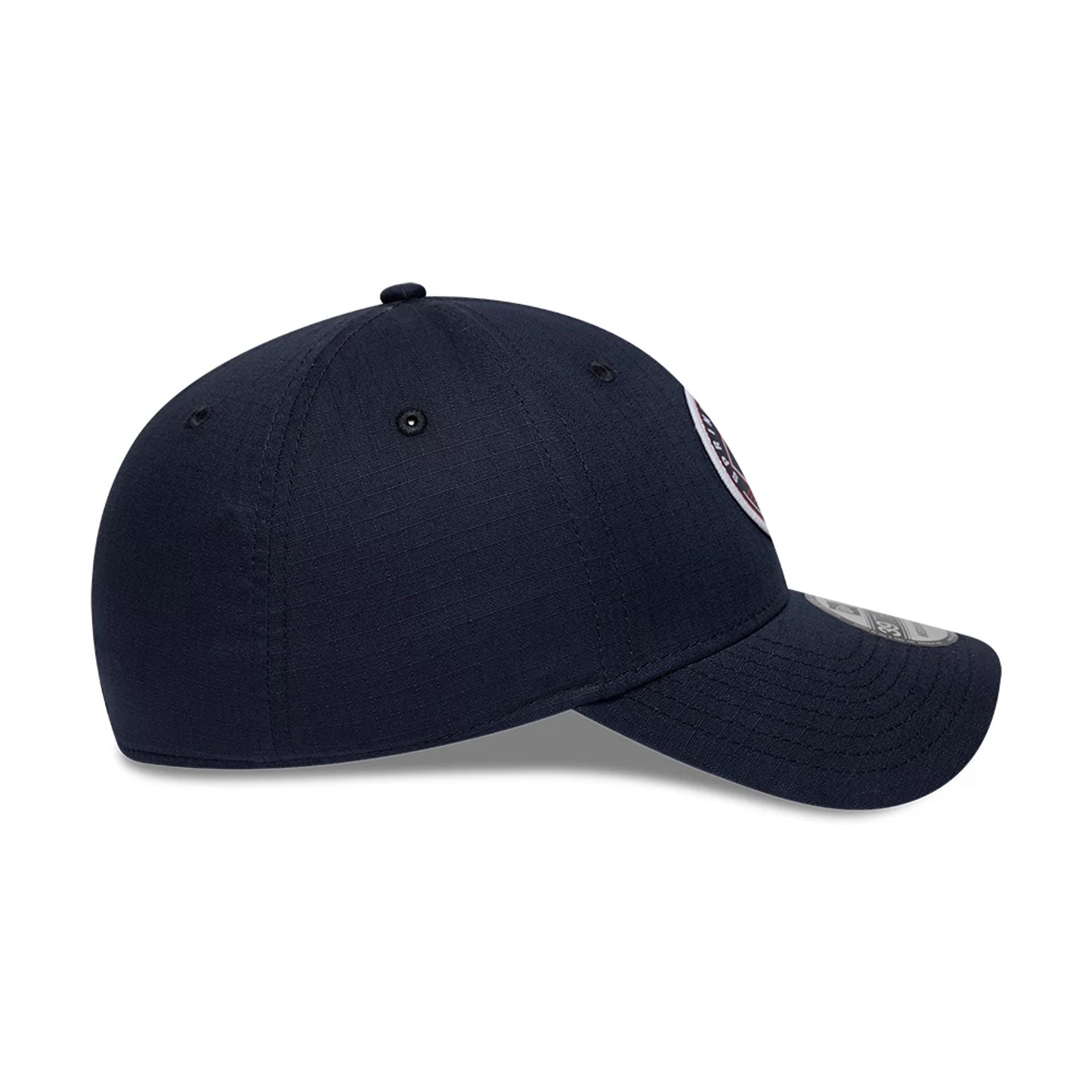 Pictured is this MLB Ripstop Boston Red Sox 39THIRTY Stretch Fit cap in navy. 7