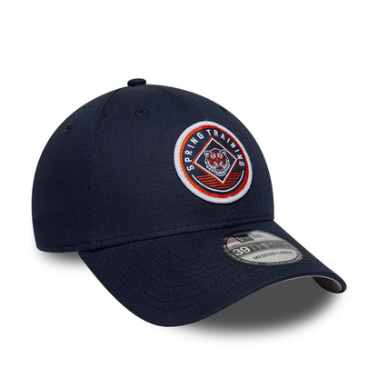 Pictured is this MLB Ripstop Detroit Tigers 39THIRTY Stretch Fit cap in navy. 4