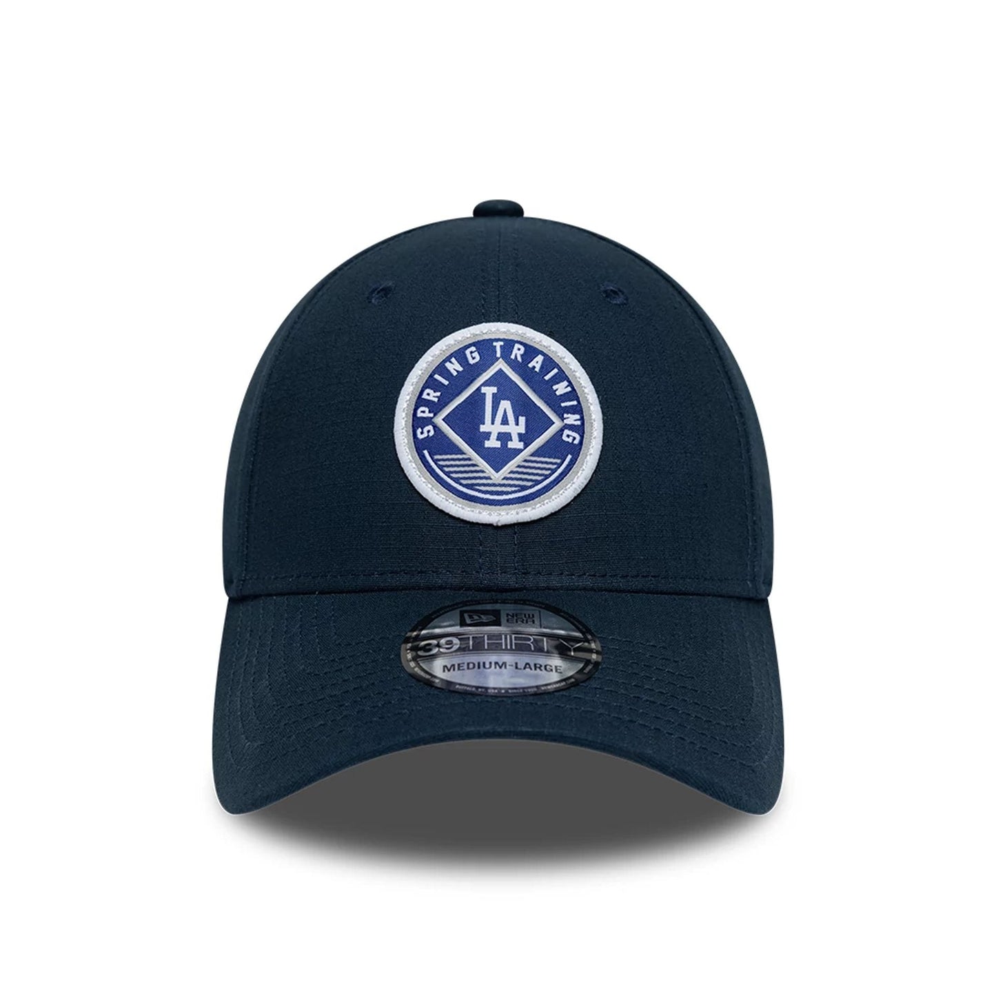 Pictured is this MLB Ripstop LA Dodgers 39THIRTY Stretch Fit cap in dark blue. 3