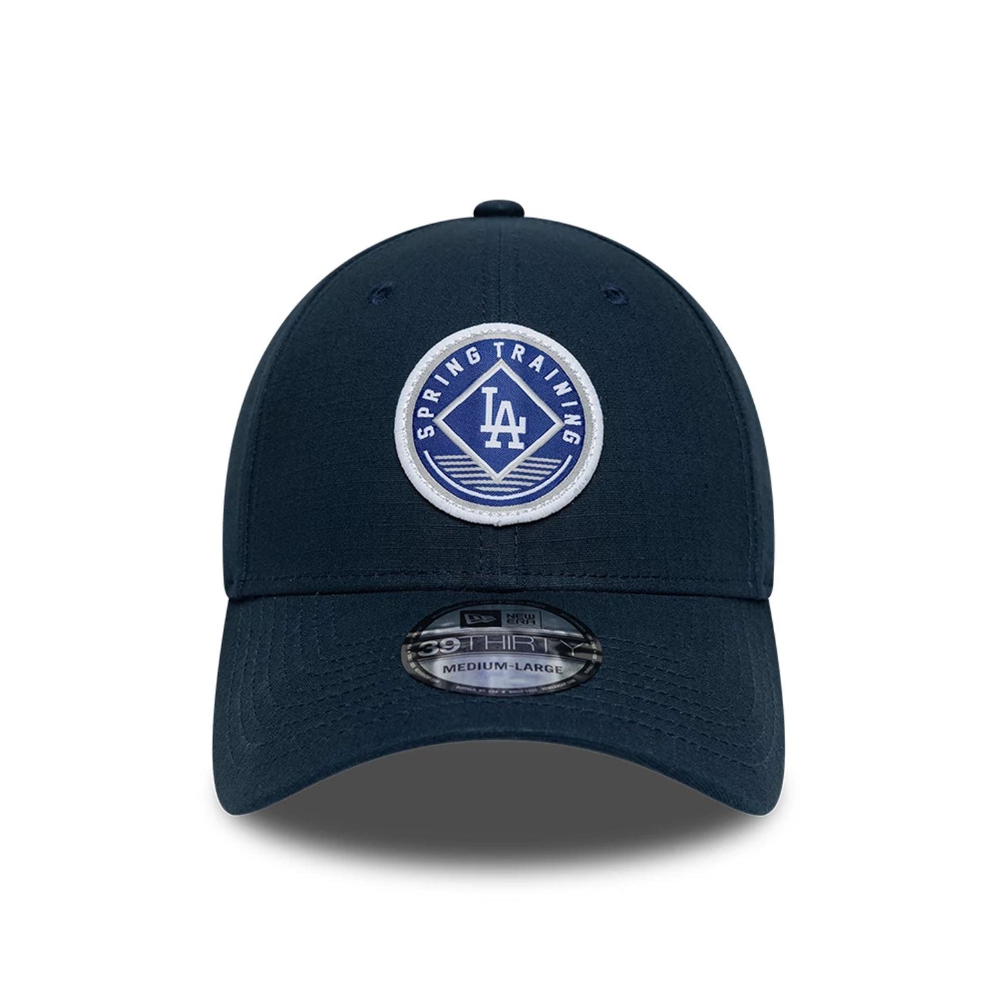 Pictured is this MLB Ripstop LA Dodgers 39THIRTY Stretch Fit cap in dark blue. 3