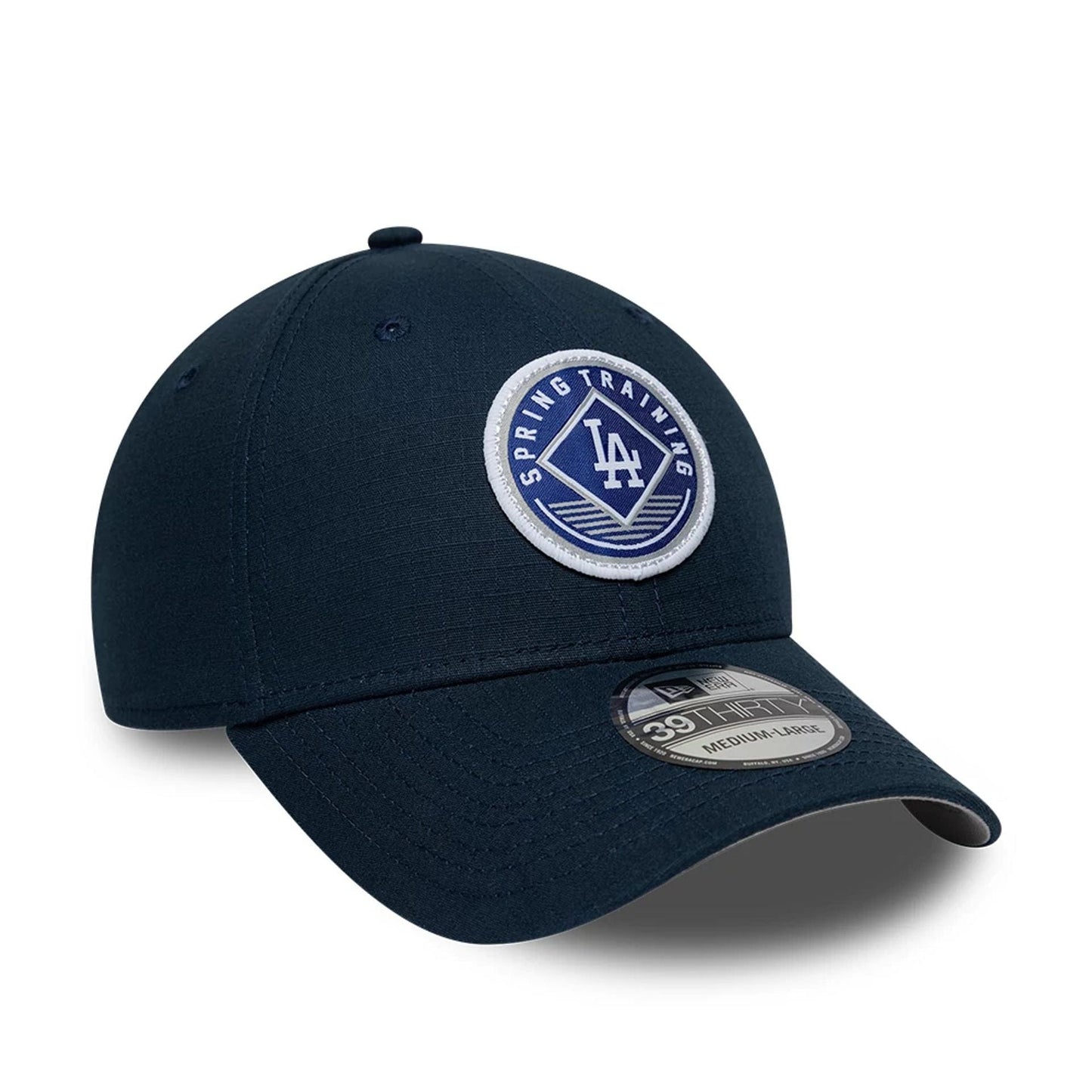 Pictured is this MLB Ripstop LA Dodgers 39THIRTY Stretch Fit cap in dark blue. 4
