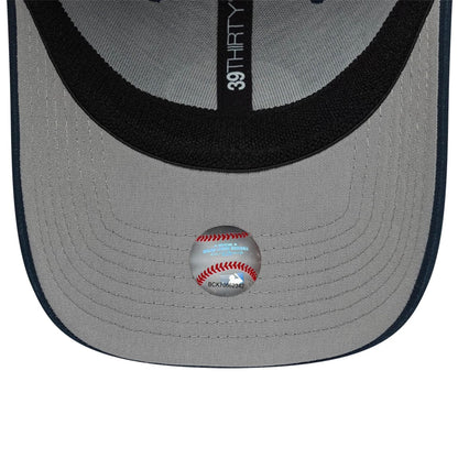 Pictured is this MLB Ripstop LA Dodgers 39THIRTY Stretch Fit cap in dark blue. 2