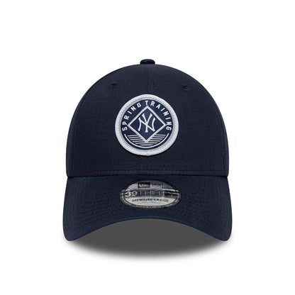 Pictured is this MLB Ripstop New York Yankees 39THIRTY Stretch Fit cap in navy. 3
