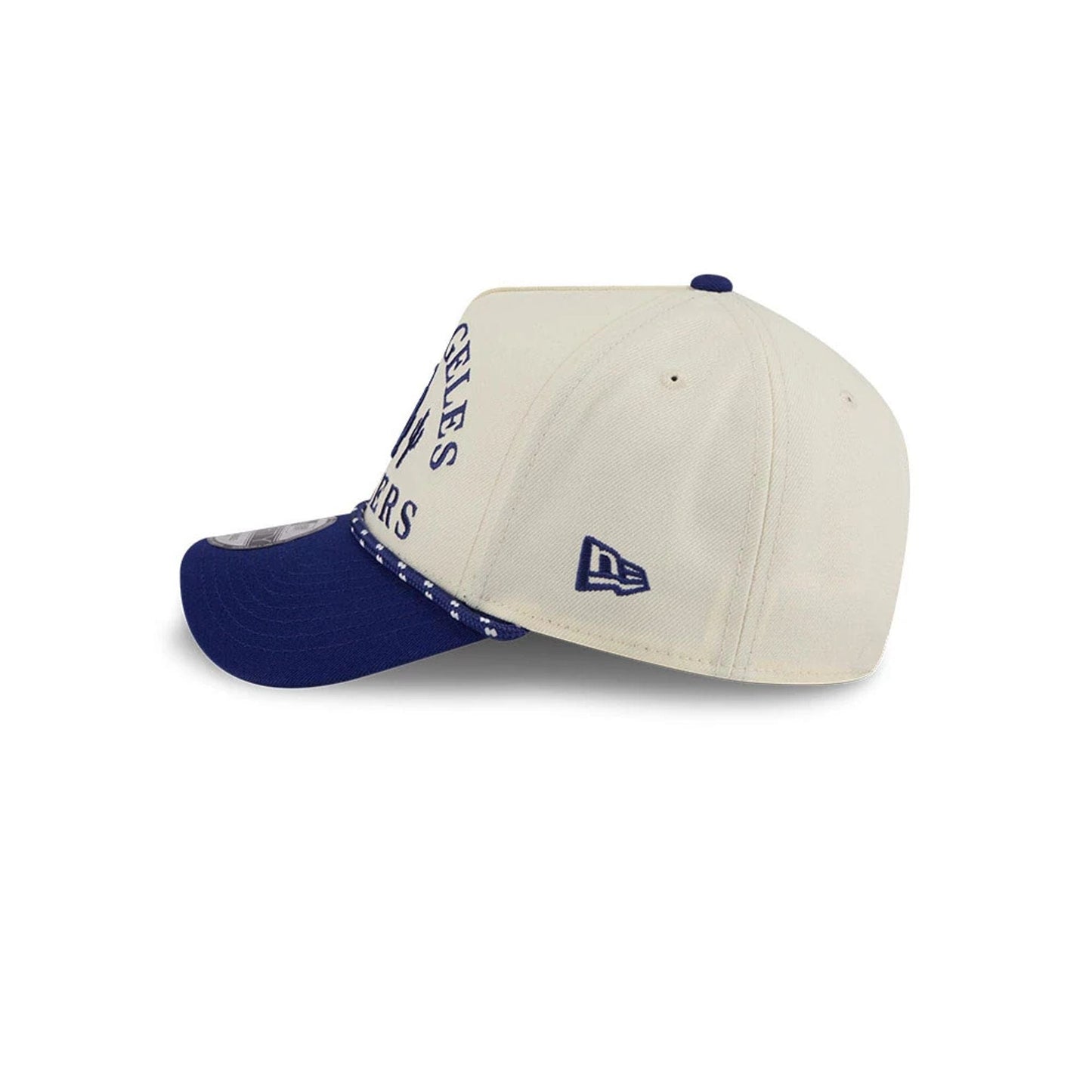Pictured is this MLB Rope LA Dodgers 9FORTY A-Frame cap in dark blue. 4