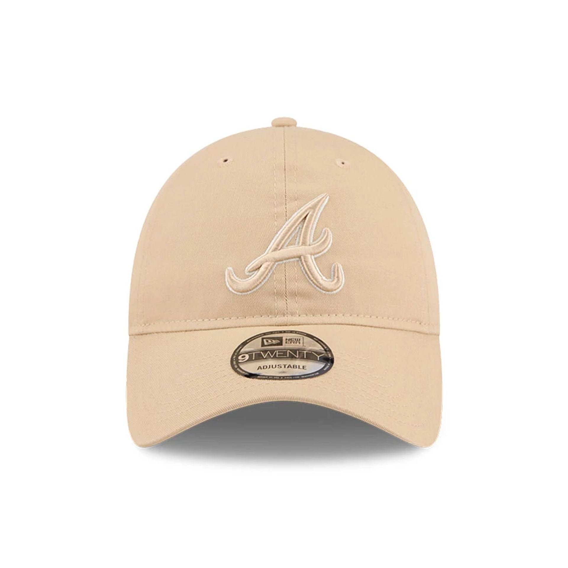 Pictured is this MLB Colours Atlanta Braves 9TWENTY cap in light beige. 2