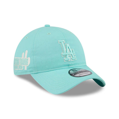 Pictured is this MLB Colours LA Dodgers 9TWENTY cap in turquoise. 1