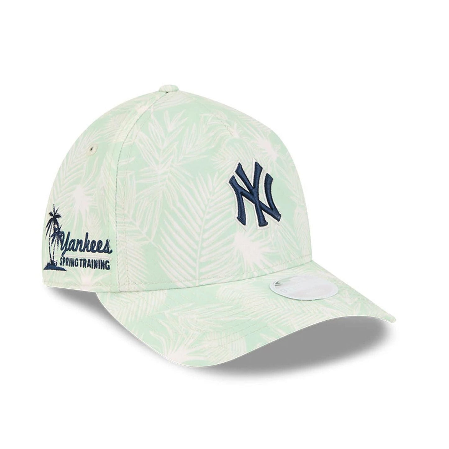 Pictured is this Womens MLB Pastel New York Yankees 9TWENTY A-Frame cap in green. 1