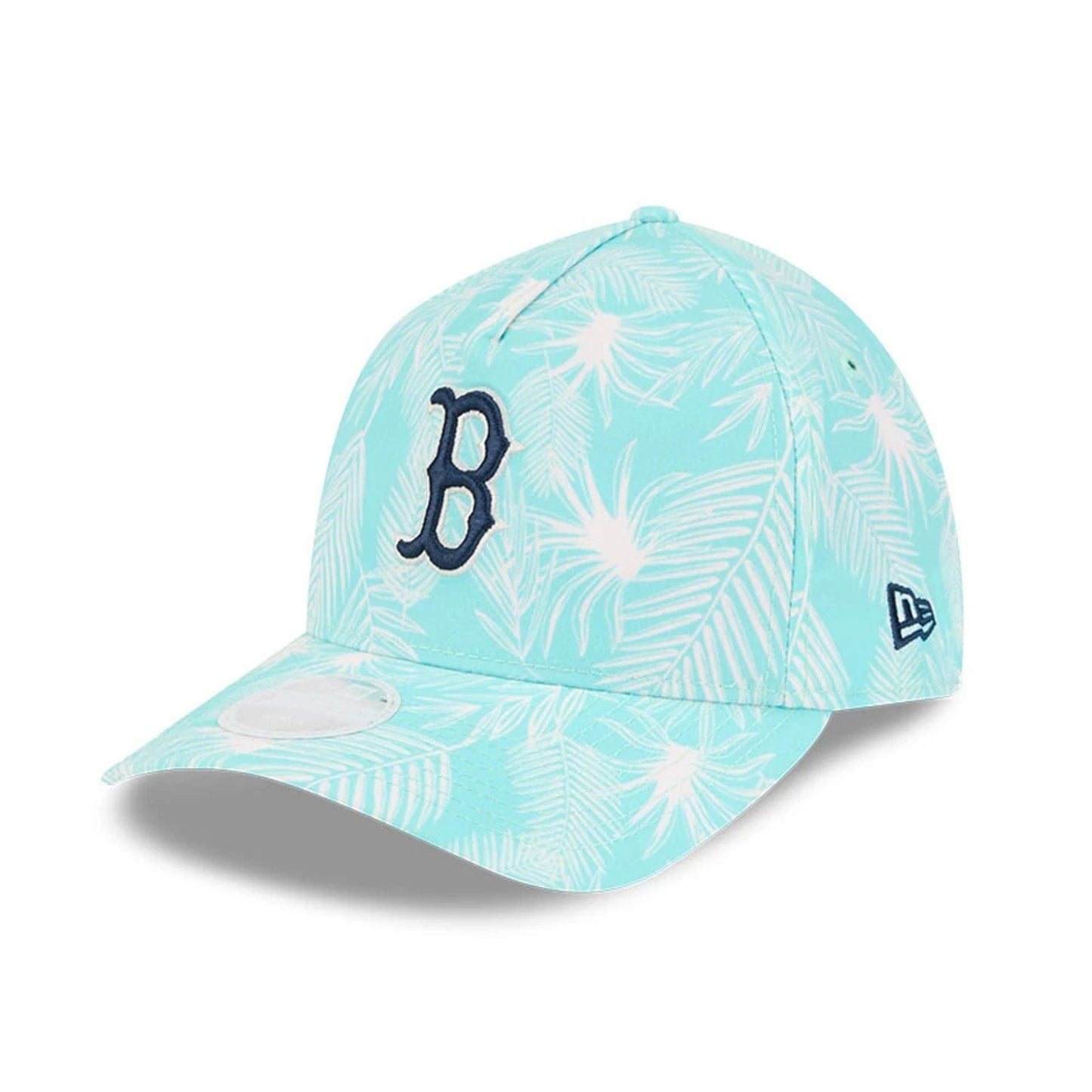Pictured is this Womens MLB Pastel Boston Red Sox 9TWENTY A-Frame cap in turquoise. 4