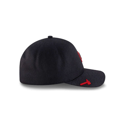 Pictured is this MLB Clubhouse Atlanta Braves 39THIRTY Infinity Stretch Fit cap in navy. 6