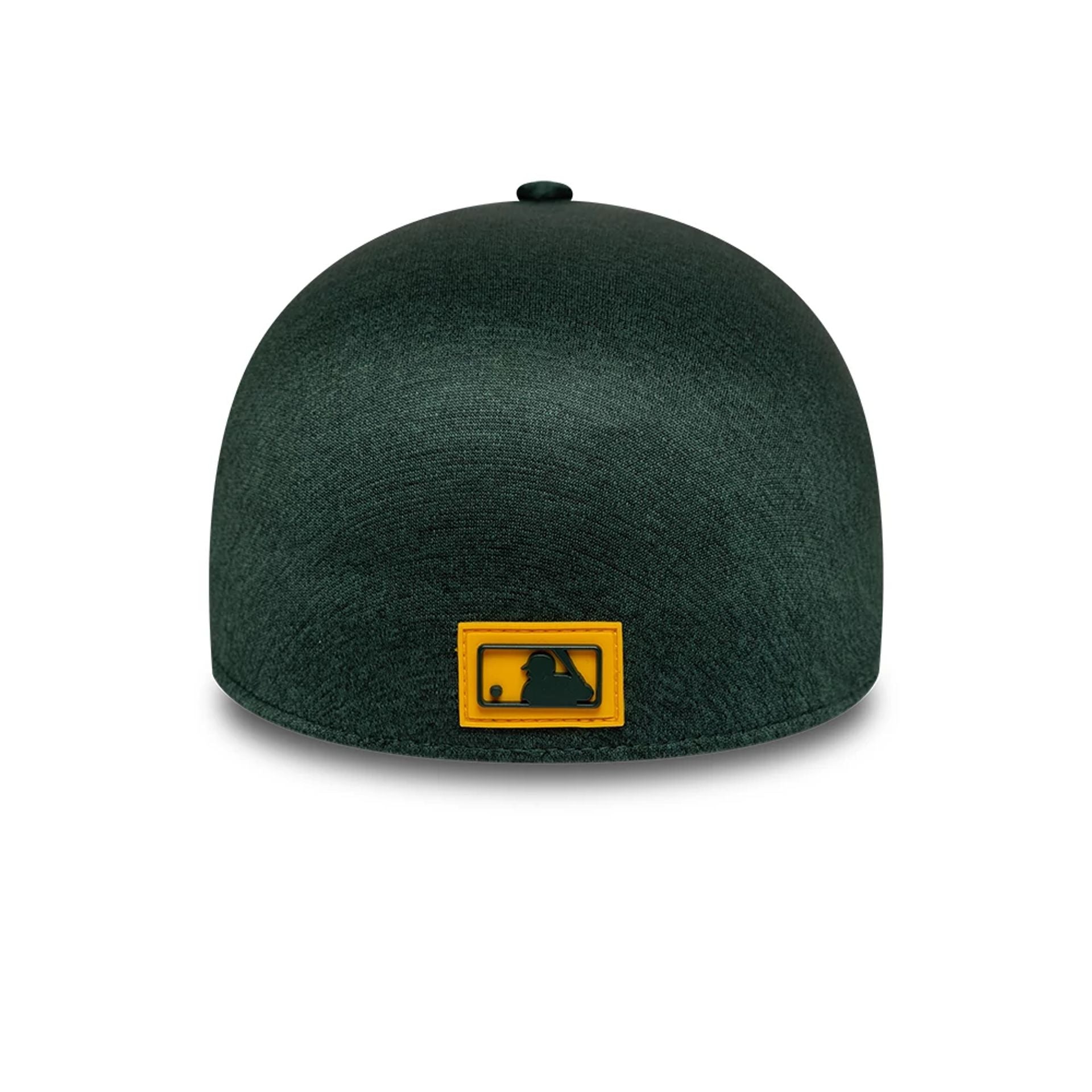 Pictured is this MLB Clubhouse Athletics 39THIRTY Infinity Stretch Fit cap in dark green. 4
