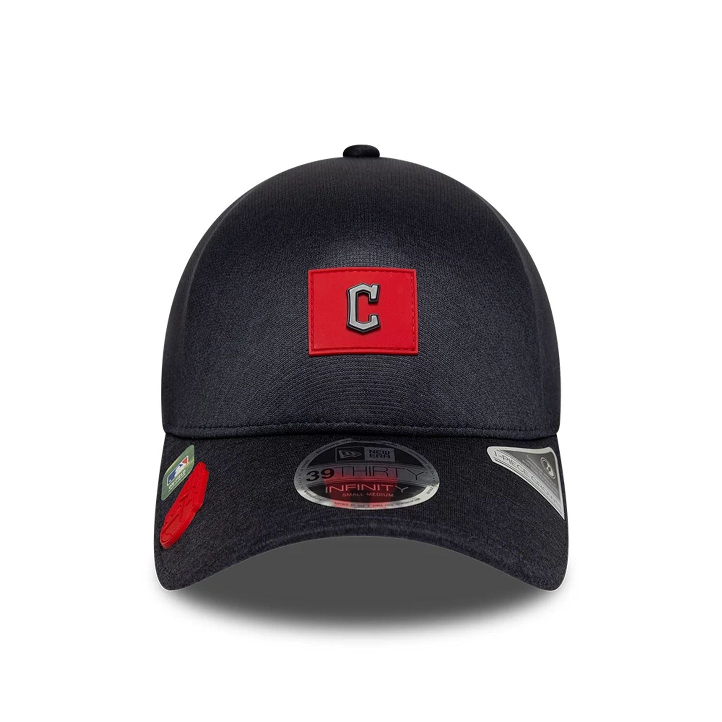 Pictured is this MLB Clubhouse Cleveland Guardians 39THIRTY Infinity Stretch Fit cap in navy. 2
