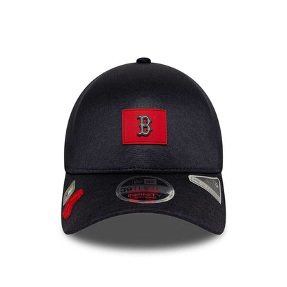 Pictured is this MLB Clubhouse Boston Red Sox 39THIRTY Infinity Stretch Fit cap in navy. 2
