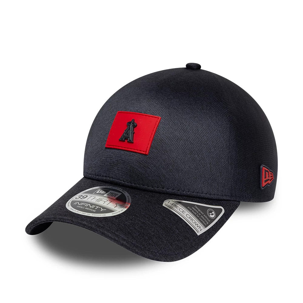 Pictured is this MLB Clubhouse LA Angels 39THIRTY Infinity Stretch Fit cap in black. 3