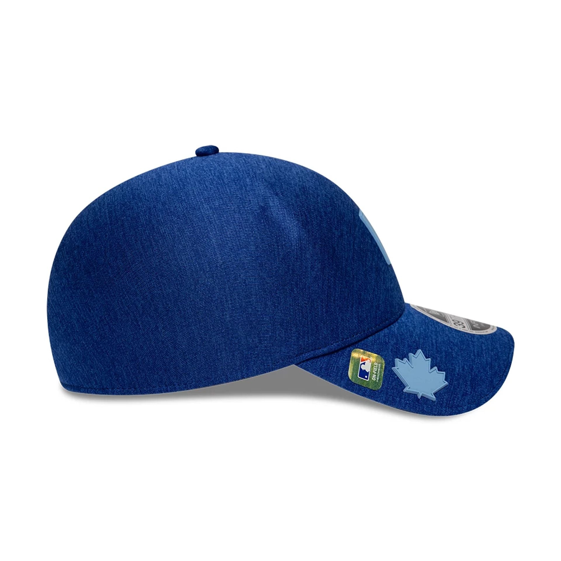 Pictured is this MLB Clubhouse Toronto Blue Jays 39THIRTY Infinity Stretch Fit cap in blue. 5