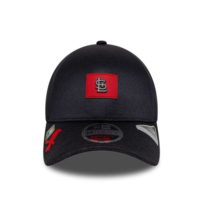 Pictured is this MLB Clubhouse St. Louis Cardinals 39THIRTY Infinity Stretch Fit cap in black. 2