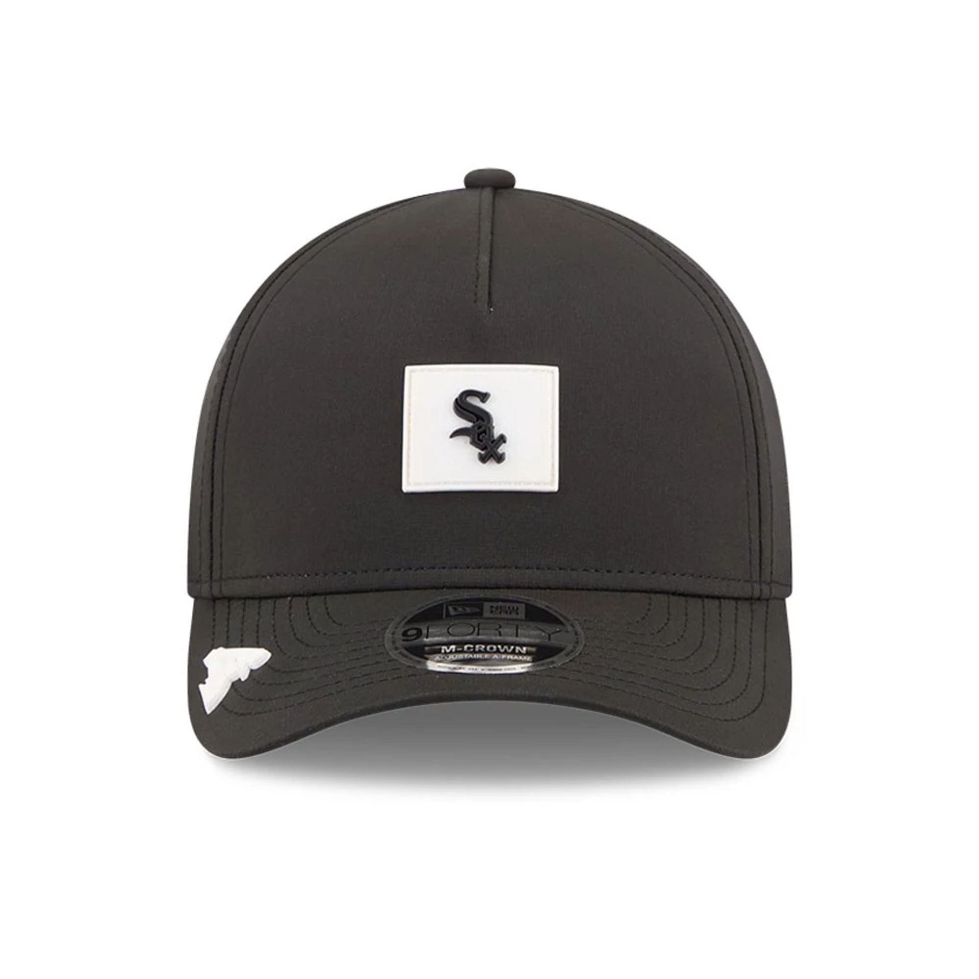 Pictured is this MLB Clubhouse Chicago White Sox 9FORTY M-Crown A-Frame cap in black. 2