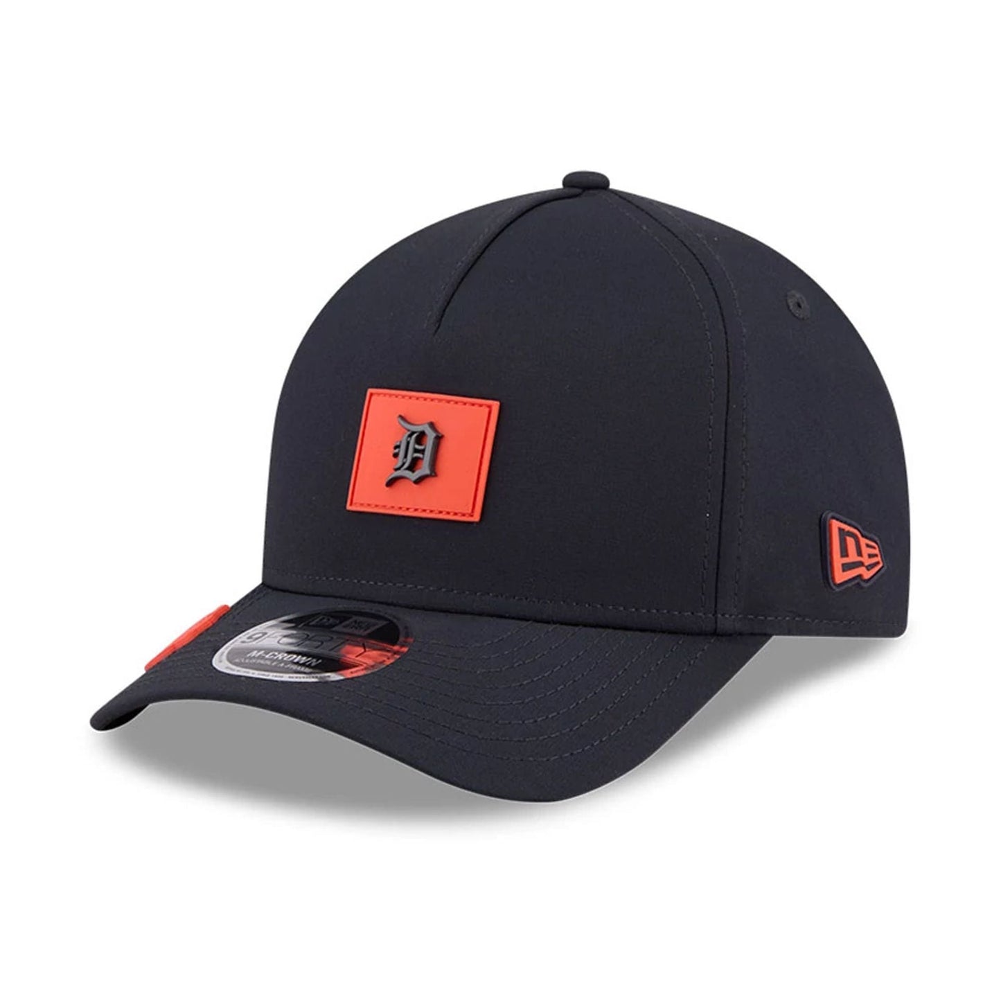 Pictured is this MLB Clubhouse Detroit Tigers 9FORTY M-Crown A-Frame cap in navy. 3