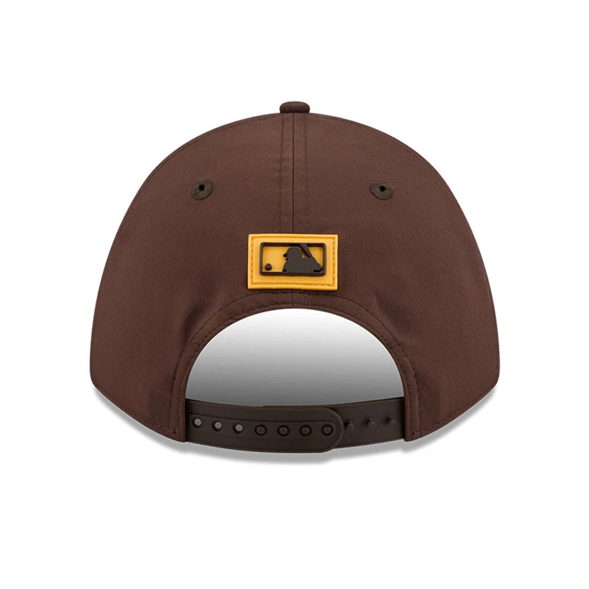 Pictured is this MLB Clubhouse San Diego Padres 9FORTY M-Crown A-Frame cap in dark brown. 4