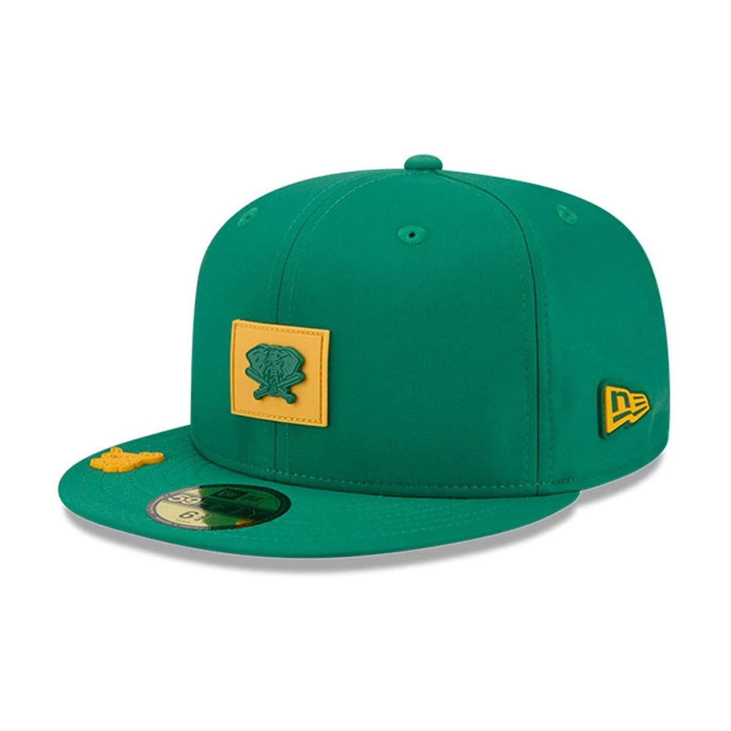 Pictured is this MLB Clubhouse Athletics 59FIFTY Fitted cap in dark green. 4