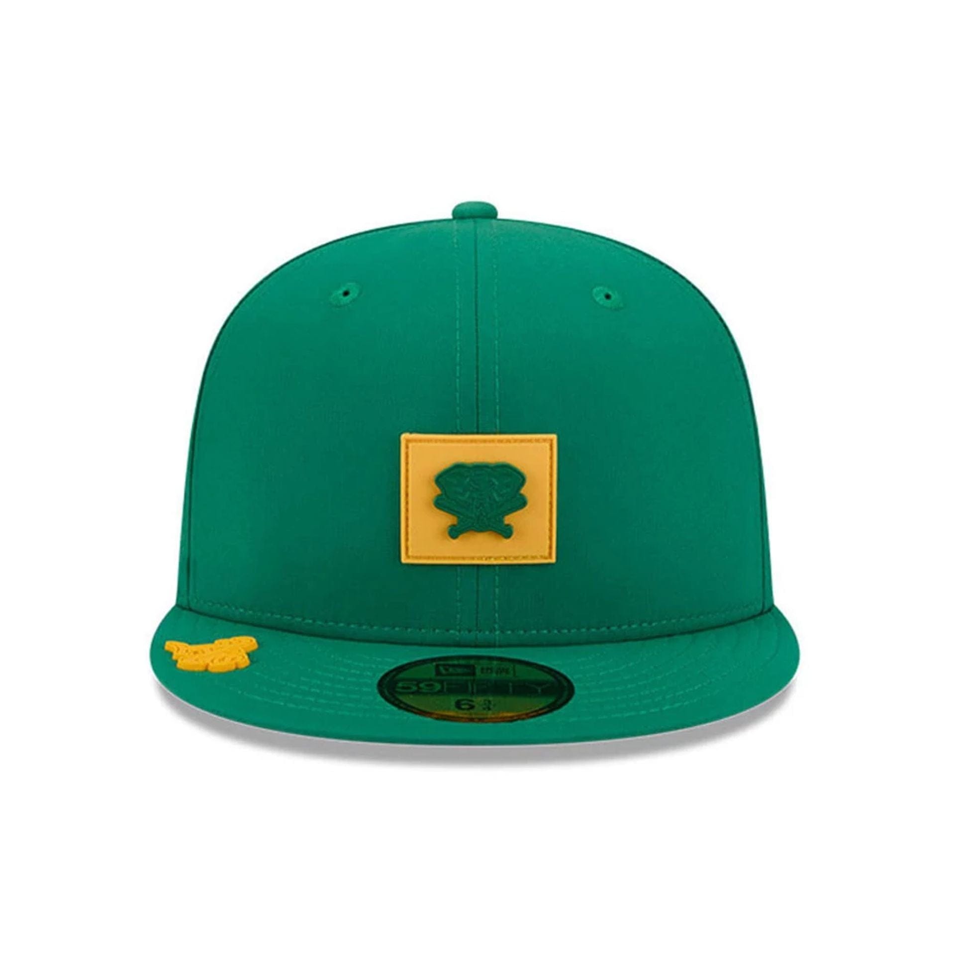Pictured is this MLB Clubhouse Athletics 59FIFTY Fitted cap in dark green. 3