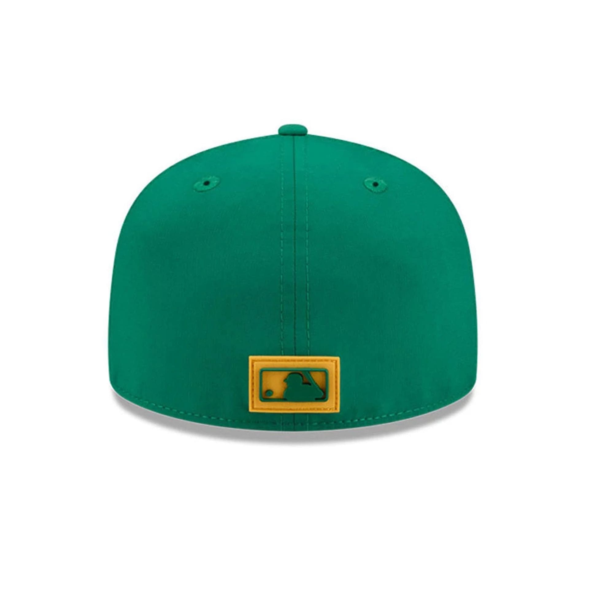 Pictured is this MLB Clubhouse Athletics 59FIFTY Fitted cap in dark green. 5