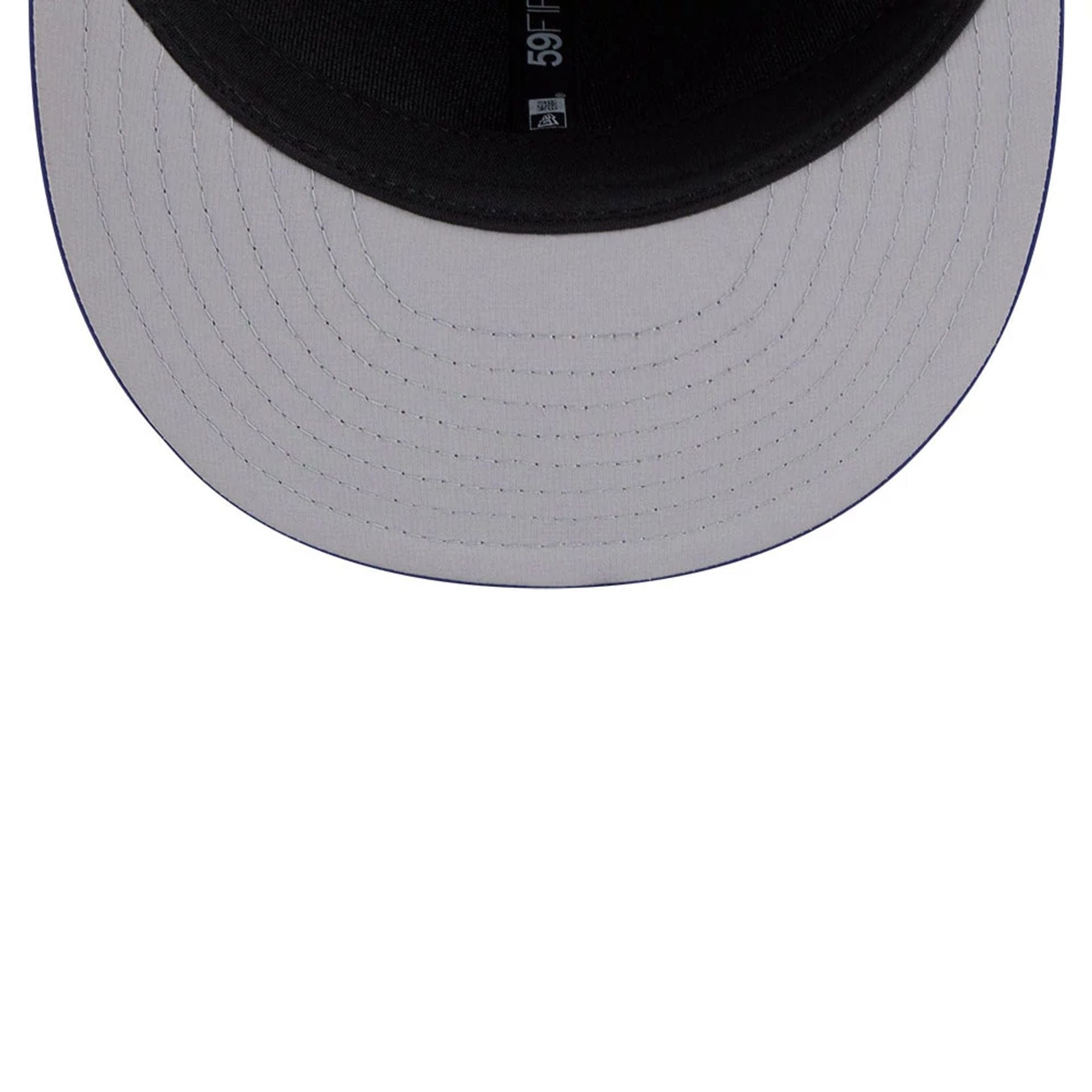 Pictured is this MLB Clubhouse LA Dodgers 59FIFTY Fitted cap in dark blue. 2