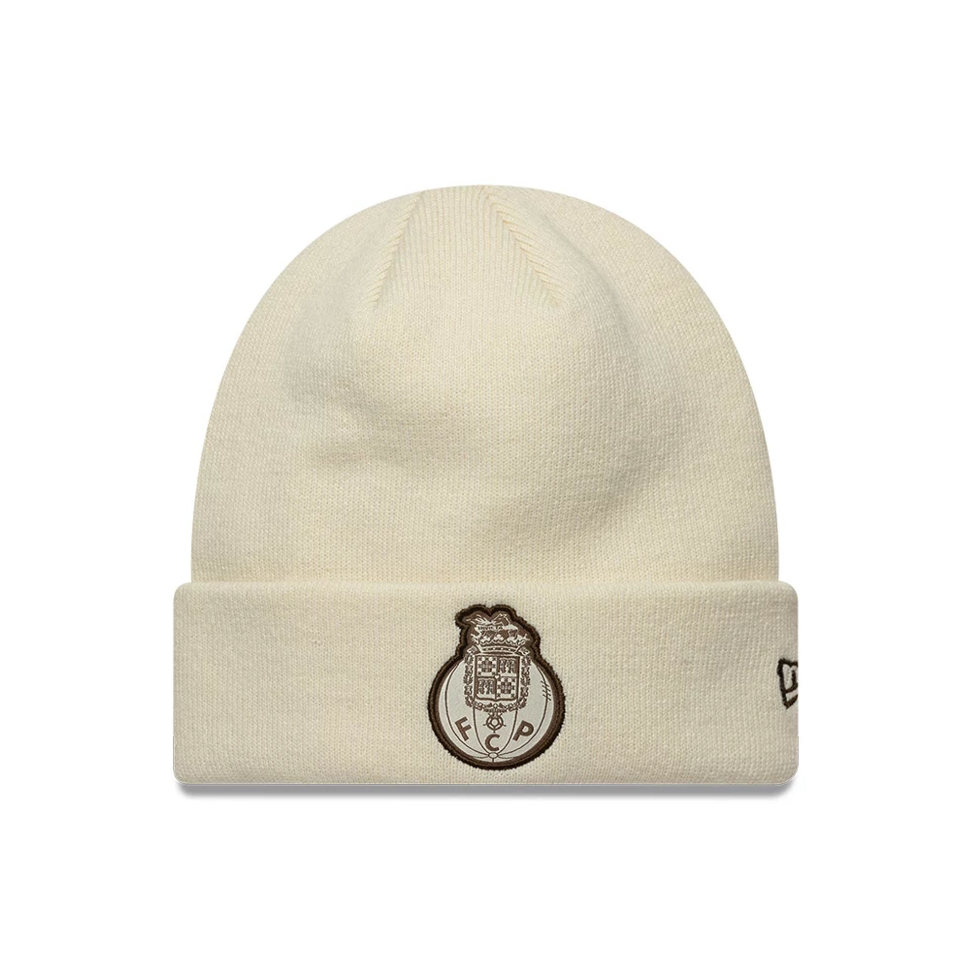 FC Porto Core Cream Cuff knit Beanie Hat 1