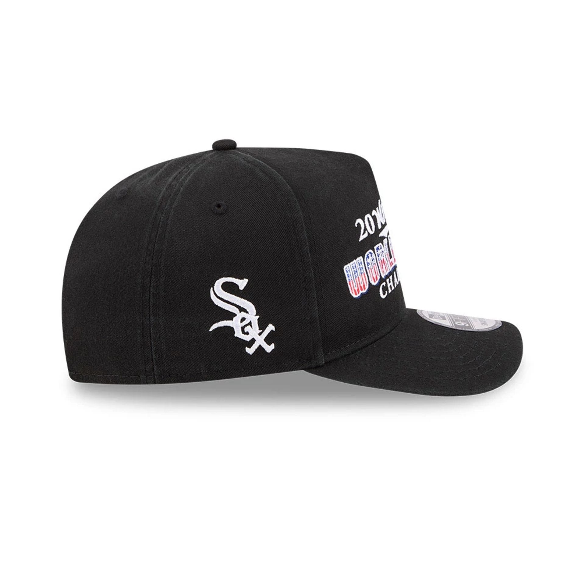Pictured is this MLB Historic Chicago White Sox 9FIFTY A-Frame Snapback cap in black. 6