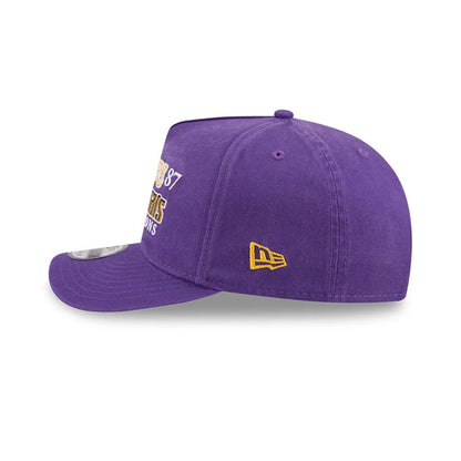 Pictured is this NBA Historic LA Lakers 9FIFTY A-Frame Snapback cap in purple. 6