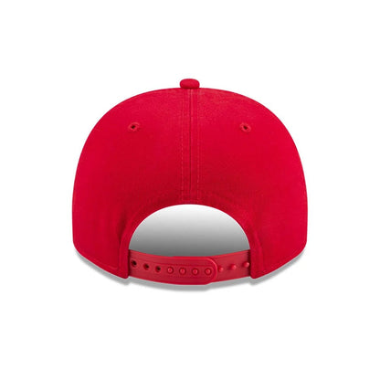 Pictured is this NBA Historic Chicago Bulls 9FIFTY A-Frame Snapback cap in Red. 7